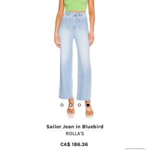 ROLLA’s Sailor Jeans from REVOLVE size 26